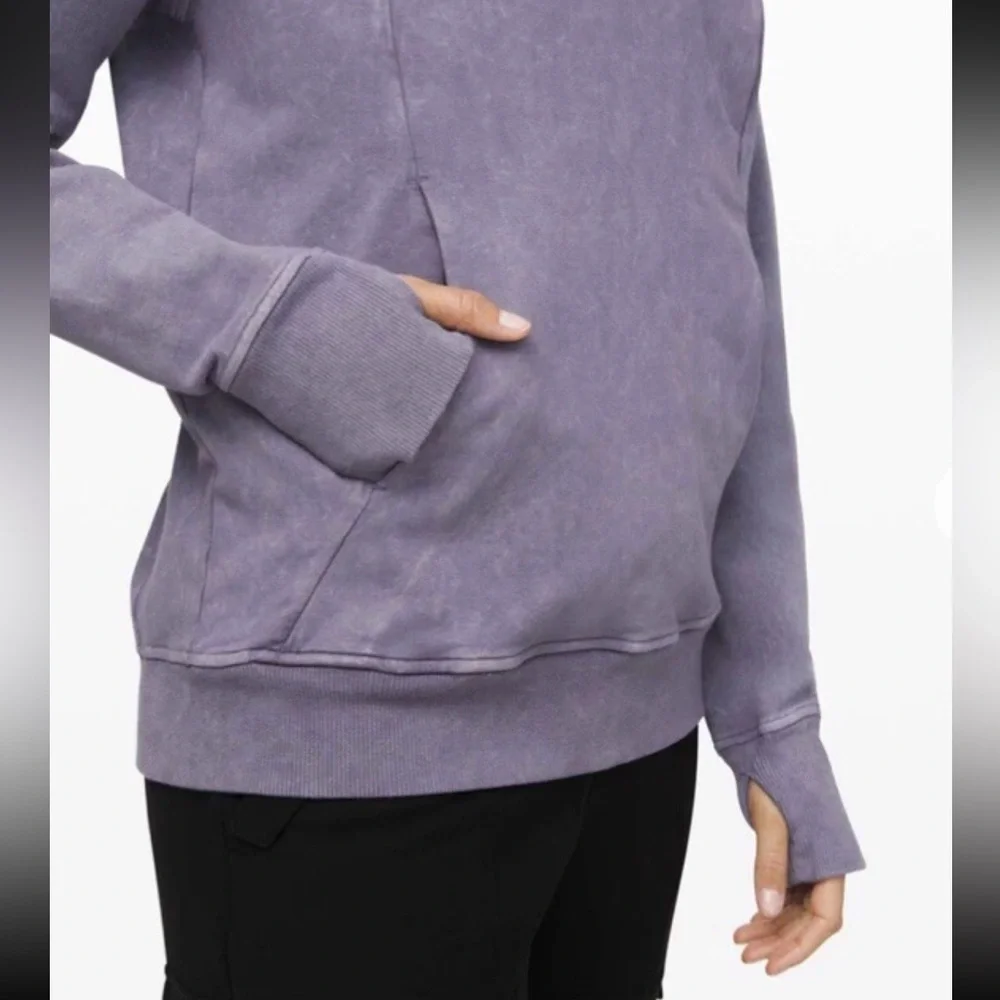 Lululemon Women’s Washed‎ Purple Quartz Scuba Hoodie Size 4